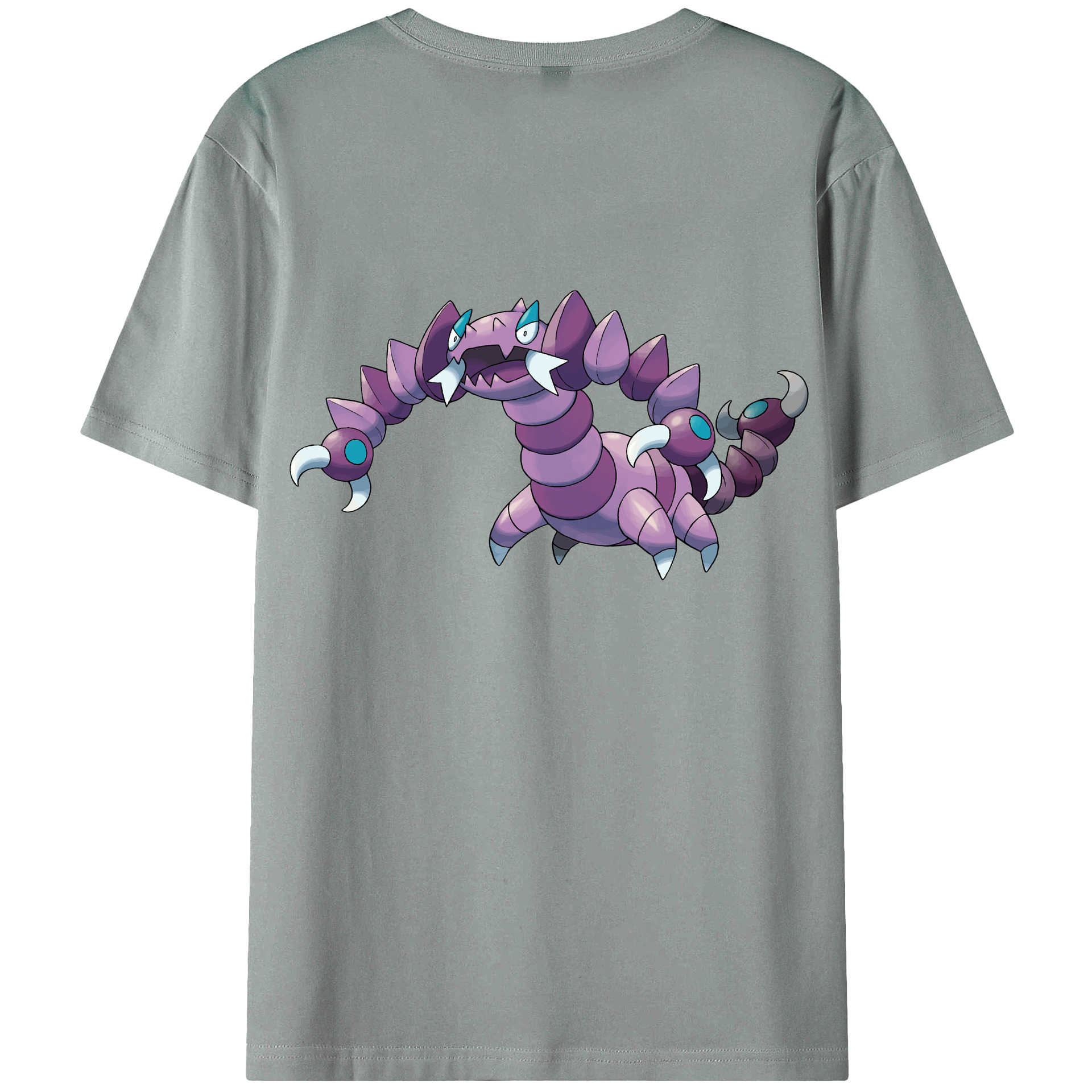 （画像用） ポケットモンスター Pokémon 綿100％ メンズ半袖Tシャツ（バックプリント） 通気性